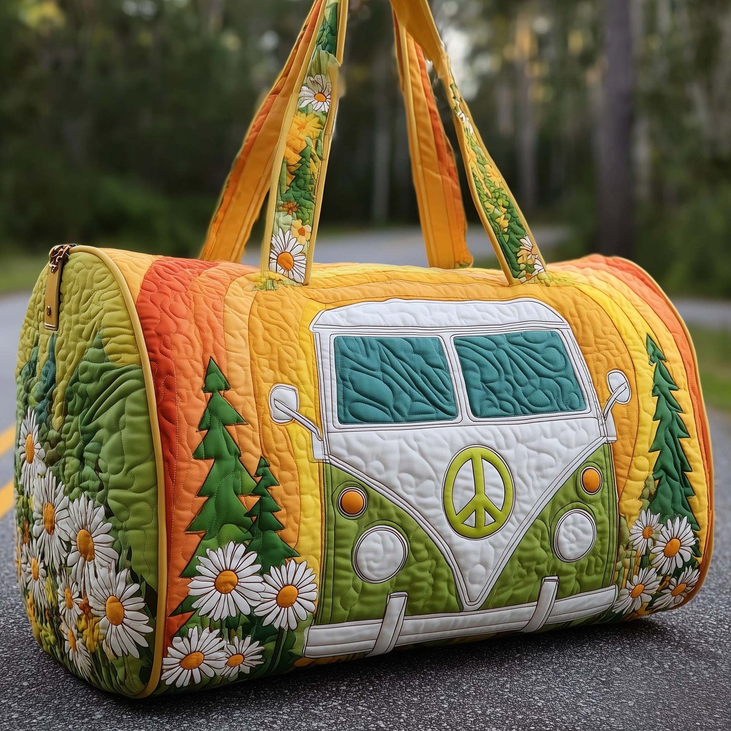 Prešita potovalna torba Hippie Van-SI