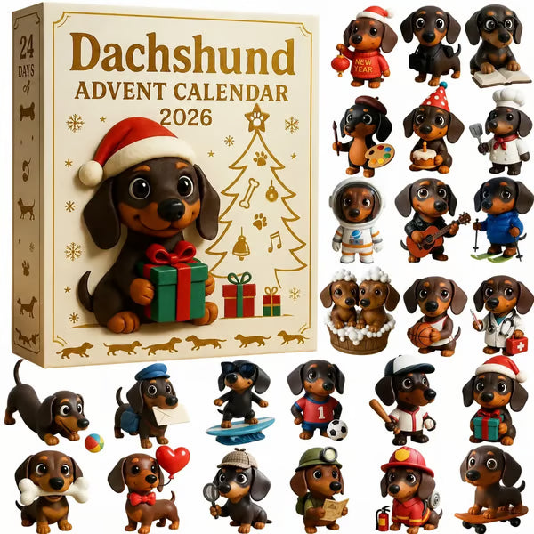🎄🐾 Adventni koledar za jazbečarje za leto 2026 🐶✨-SI