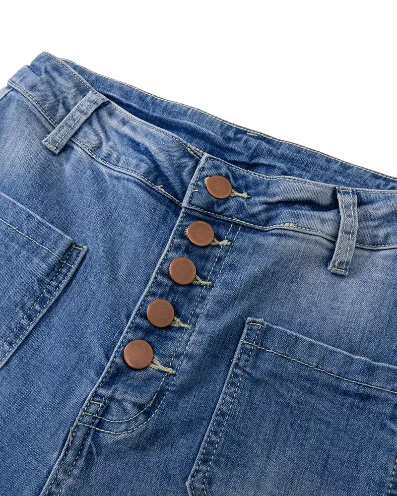 👖 Pantalón de talle alto su botonais 