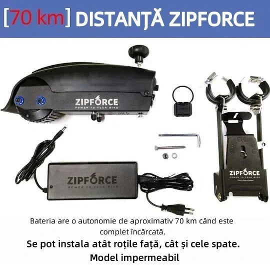 Zipforce Bike Assist Motor – gali būti naudojamas tiek priekiniams, tiek galiniams ratams-LT