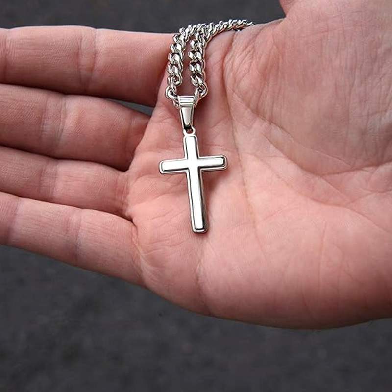 ⛓️ ΤΩΡΑ 50% ΕΚΠΤΩΣΗ! ✝️ Ανδρικό Κολιέ με Σταυρό από Ανοξείδωτο Ατσάλι - Ένα Διαχρονικό Σύμβολο, Ανθεκτικά Υλικά και Συσκευασία Δώρου-GR