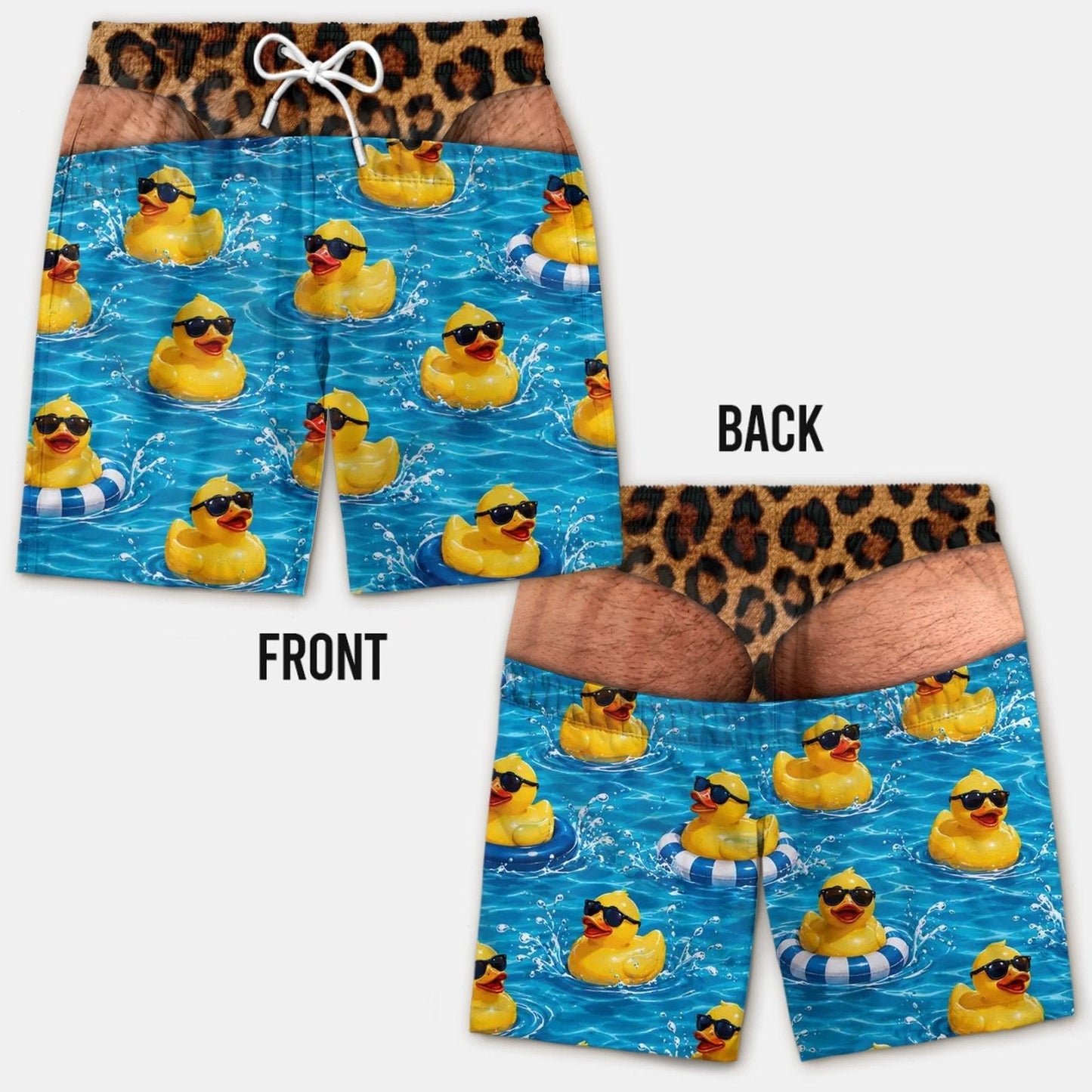 Smešne kopalke z lažno zadnjico - Novelty Prank Beach Shorts for Men-SI