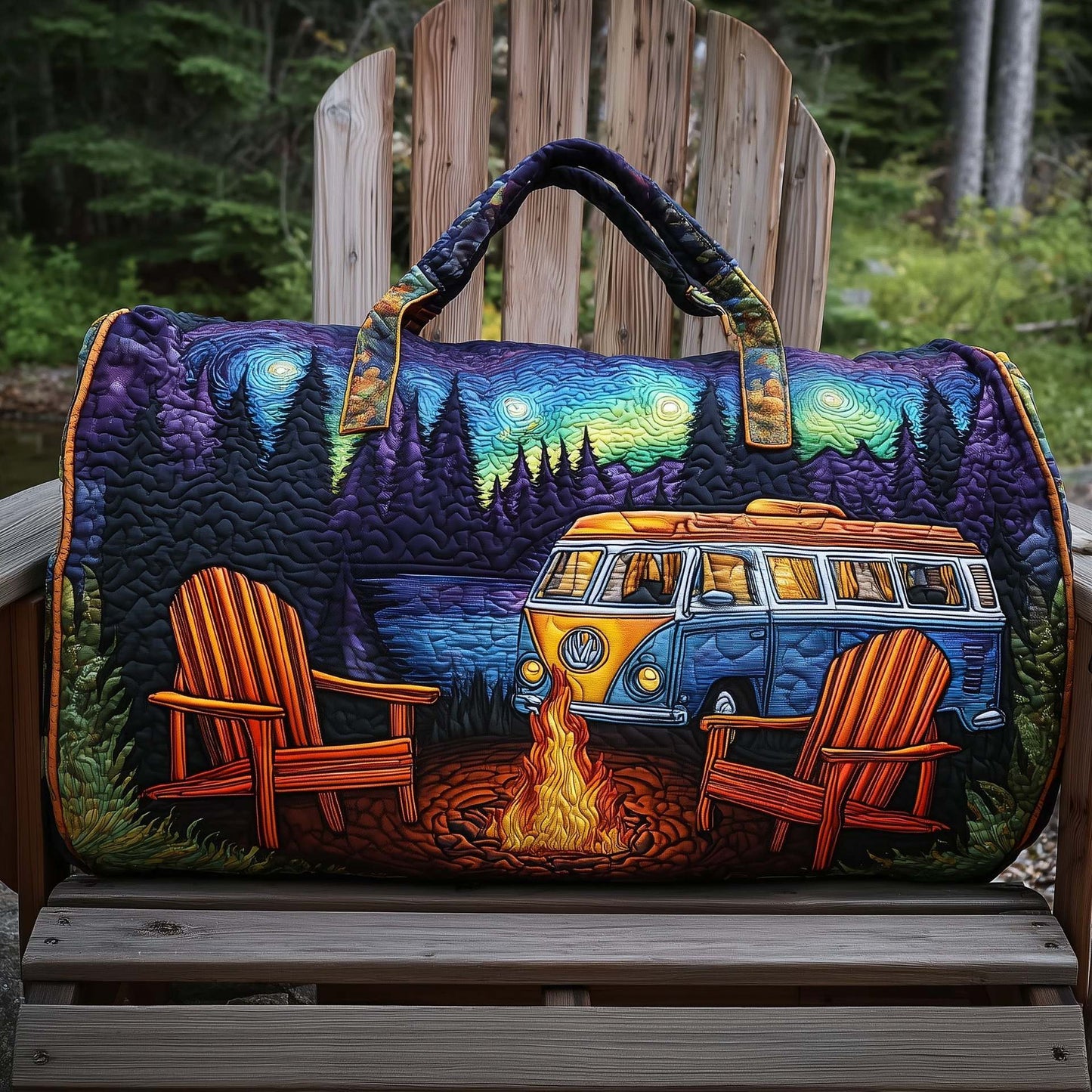 Prešita potovalna torba Hippie Van-SI