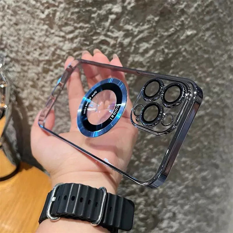 Skaidrus magnetinis iPhone dėklas 