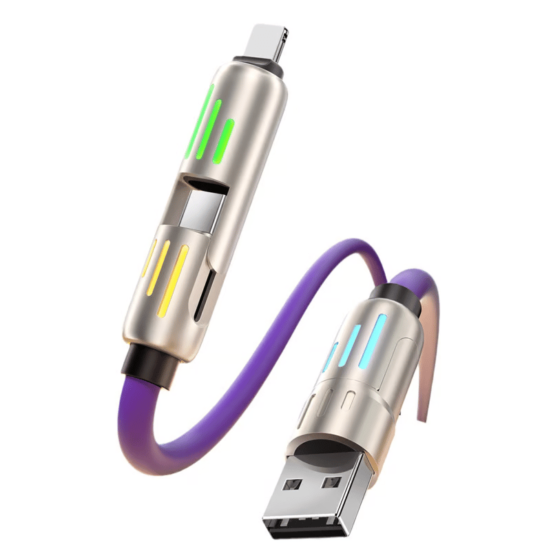 🔥Καλώδιο φόρτισης USB 4 σε 1, Γρήγορη φόρτιση⚡-GR