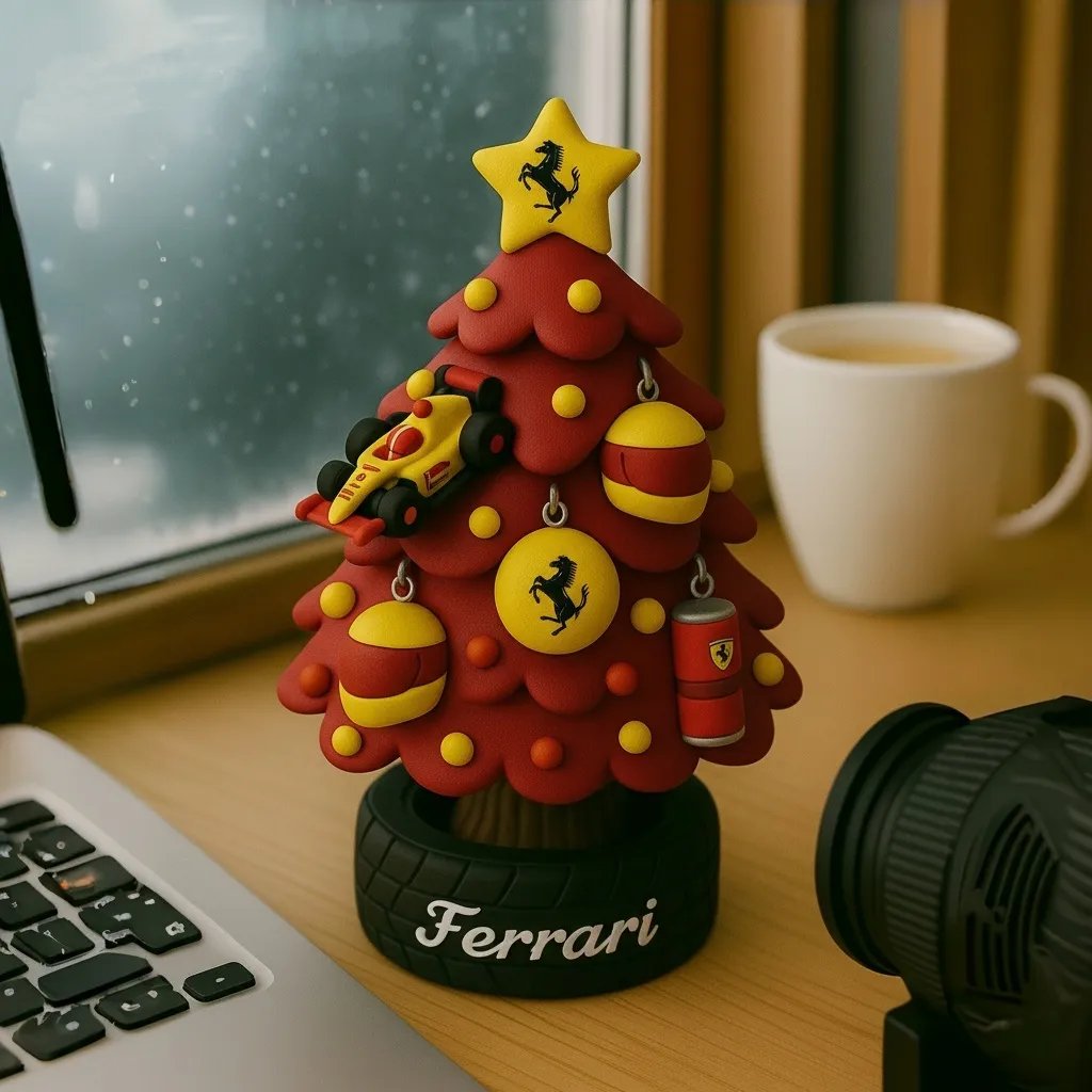 🎄🏎️ Miniaturno božično drevo v slogu ekipe F1-SI