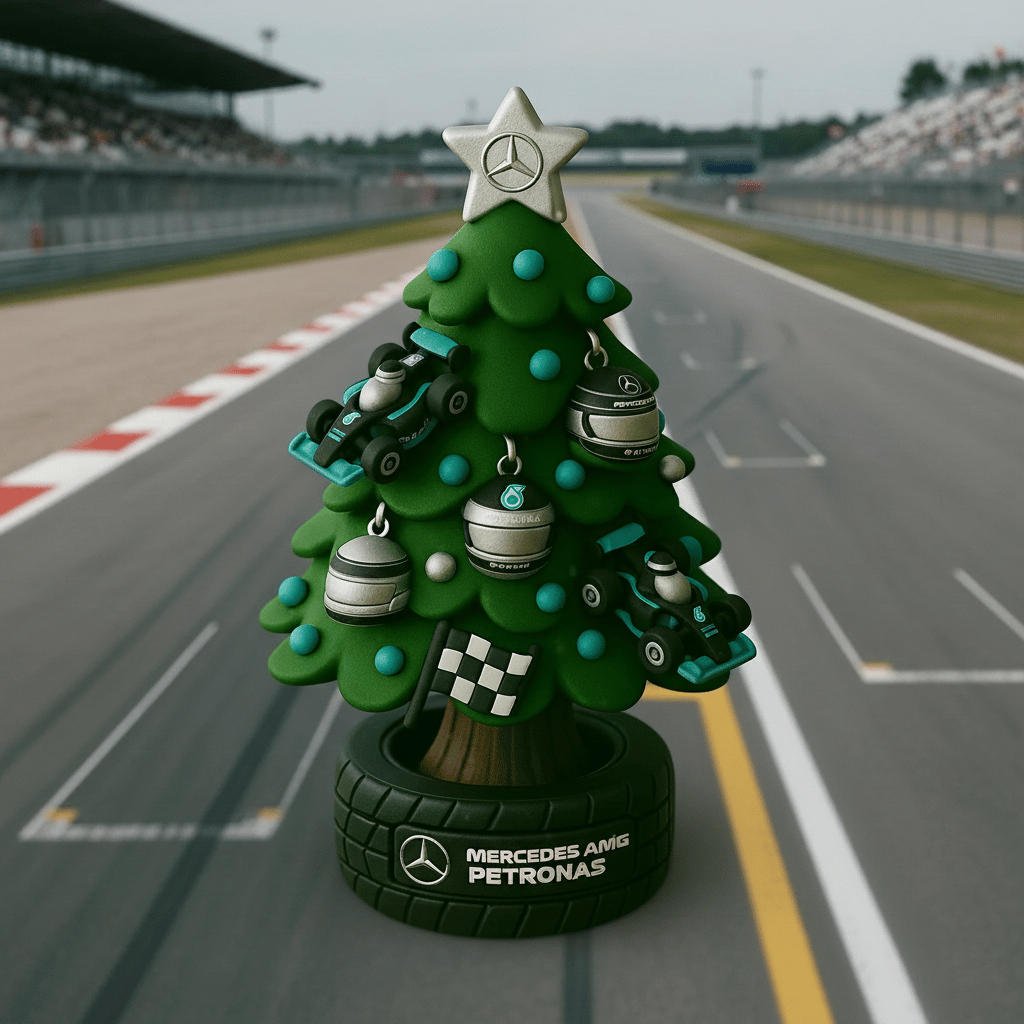 🎄🏎️ Miniaturno božično drevo v slogu ekipe F1-SI
