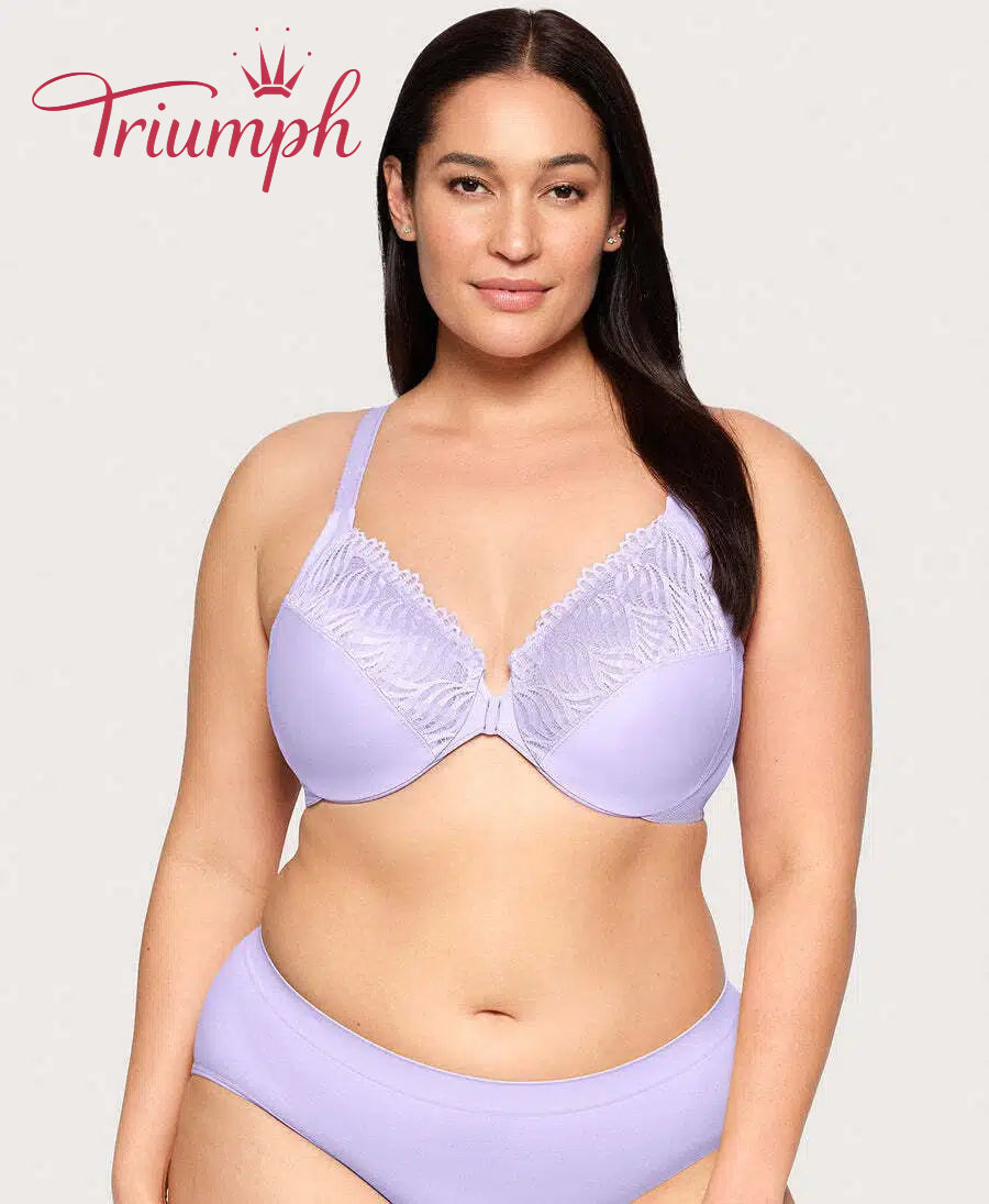 „Triumph“ – (4 vnt.) – 💖Priekyje užsegama ir T formos iškirpte liemenėlė-LT