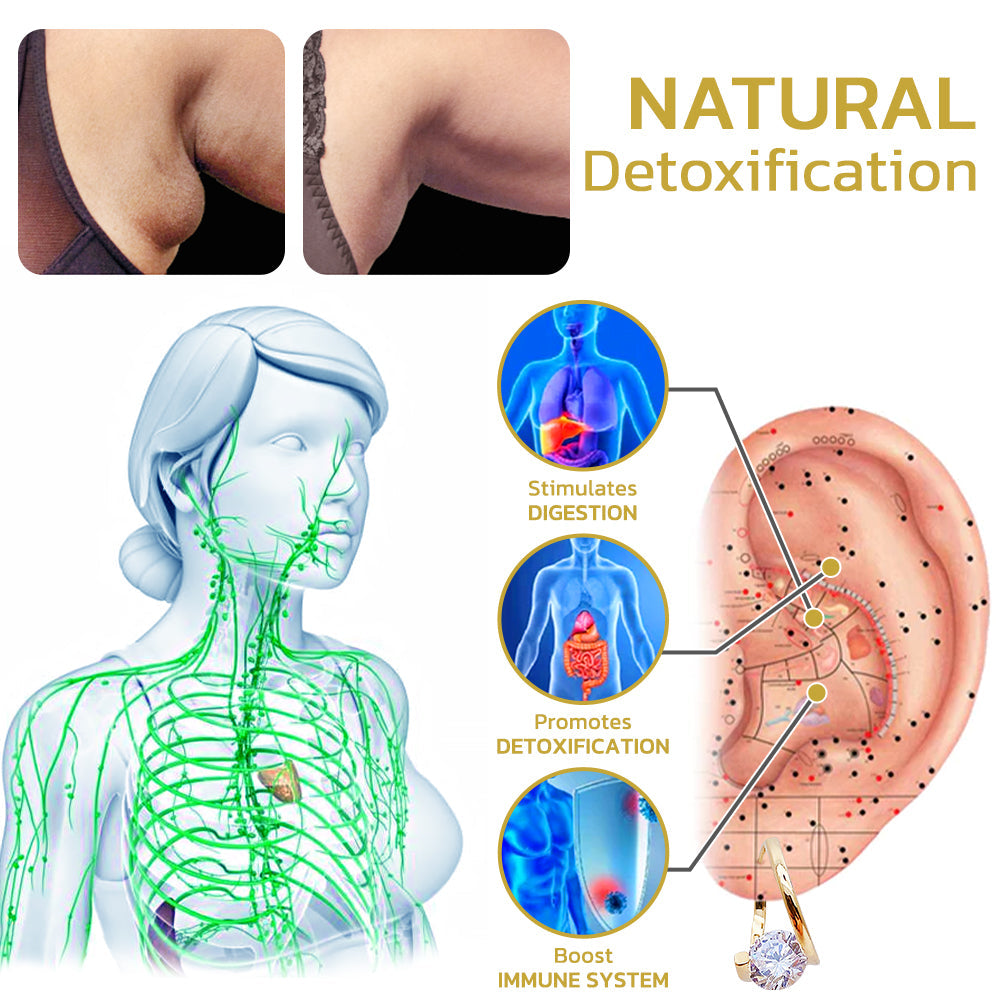 (PASKUTINĖ IŠPARDAVIMO DIENA – 60 % NUOLAIDA) ❤️ „Lymphvity MagneTherapy“ germanio auskarai-LT
