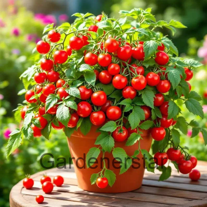 🍅🍅Νανοί σπόροι ντομάτας σε γλάστρες-SI 