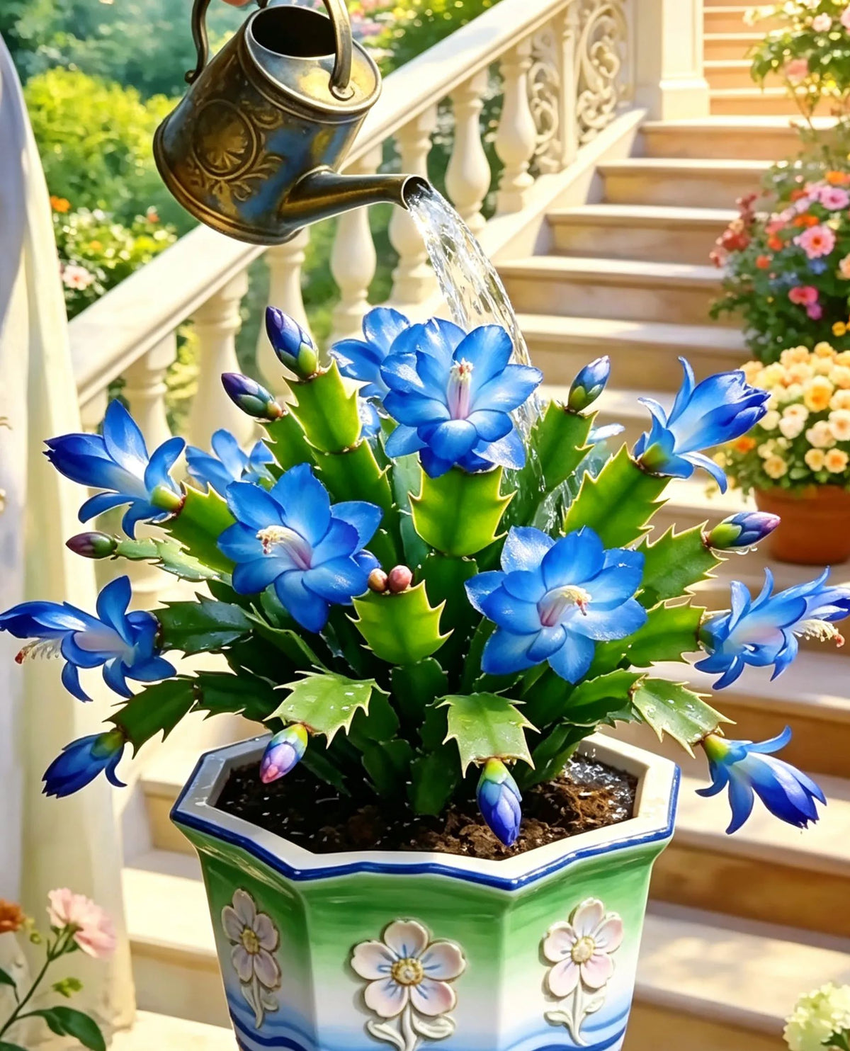 🦀Čebulice šlumbergere različnih barv – enostavne za nego, cvetijo v vseh odtenkih, tudi pozimi ❄️🌈-SI