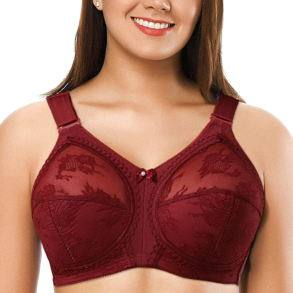 💖Triumph® 4 vnt. pakuotė ✨Permatoma liemenėlė be putų didelėms krūtims-LT