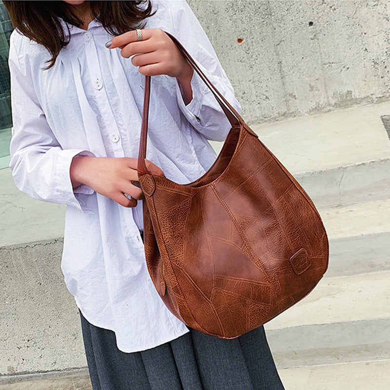 【🎊2025 Novi izdelki】👜Ženske vintage torbe za čez ramo iz mehkega usnja velike prostornine-SI