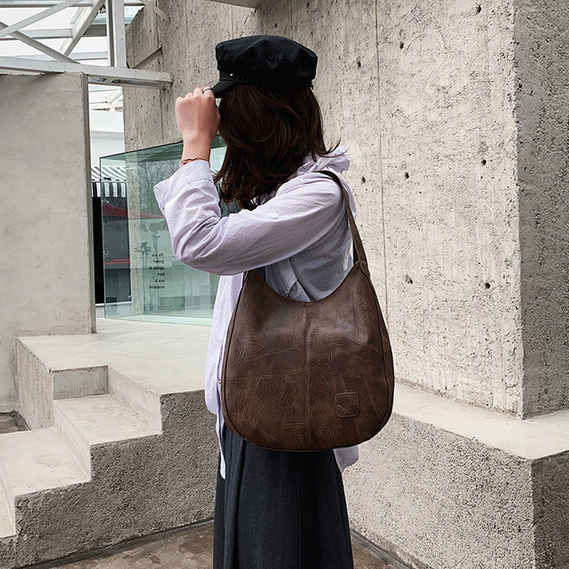 【🎊2025 μ. νέο προϊόν】👜Γυναικεία vintažiniai mosstos odos biškos talpos pečių kųpšiai-LT