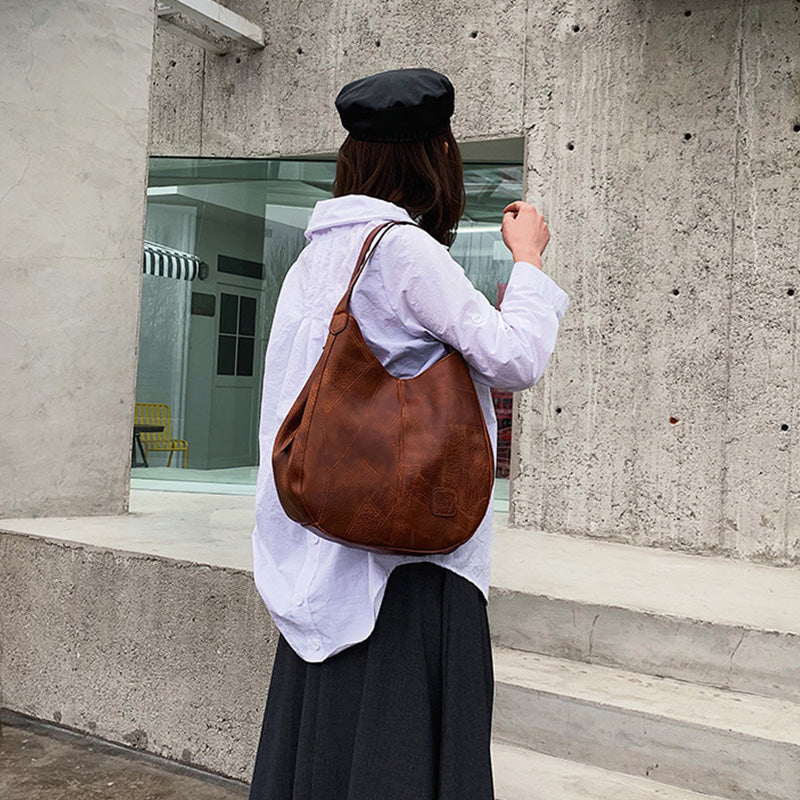 【🎊2025 μ. νέο προϊόν】👜Γυναικεία vintažiniai mosstos odos biškos talpos pečių kųpšiai-LT