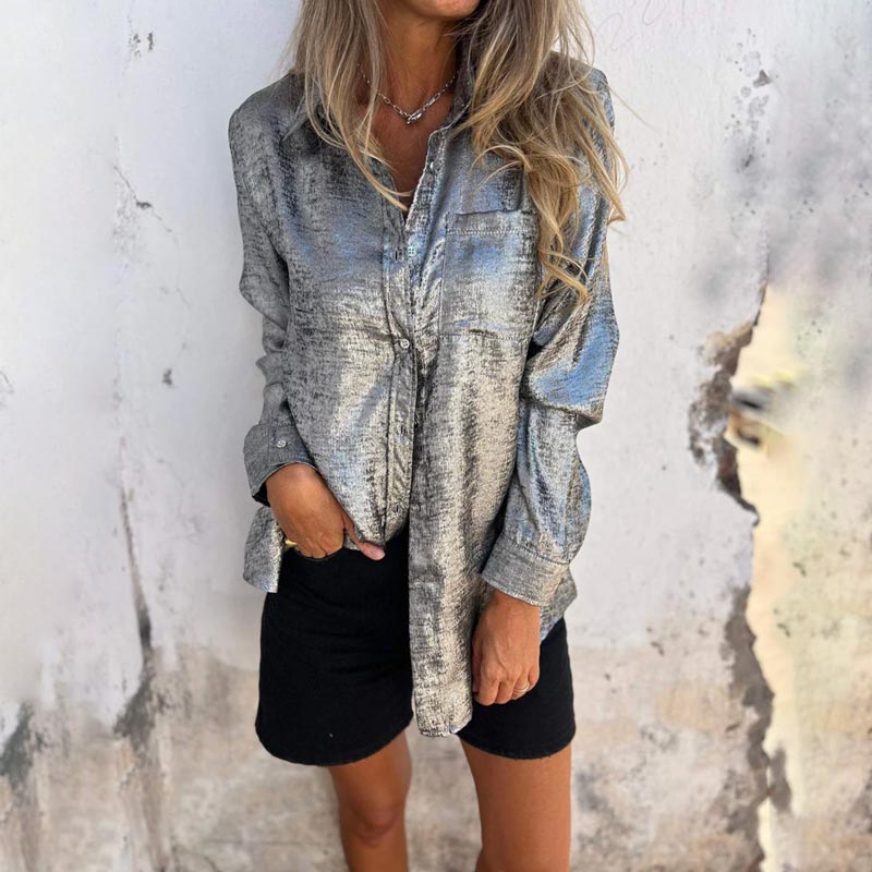 🔥 Ζεστή ελληνική 50% ΕΚΠΤΩΣΗ 🔥 Γυναικείο casual πουκάμισο✨✨-GR 
