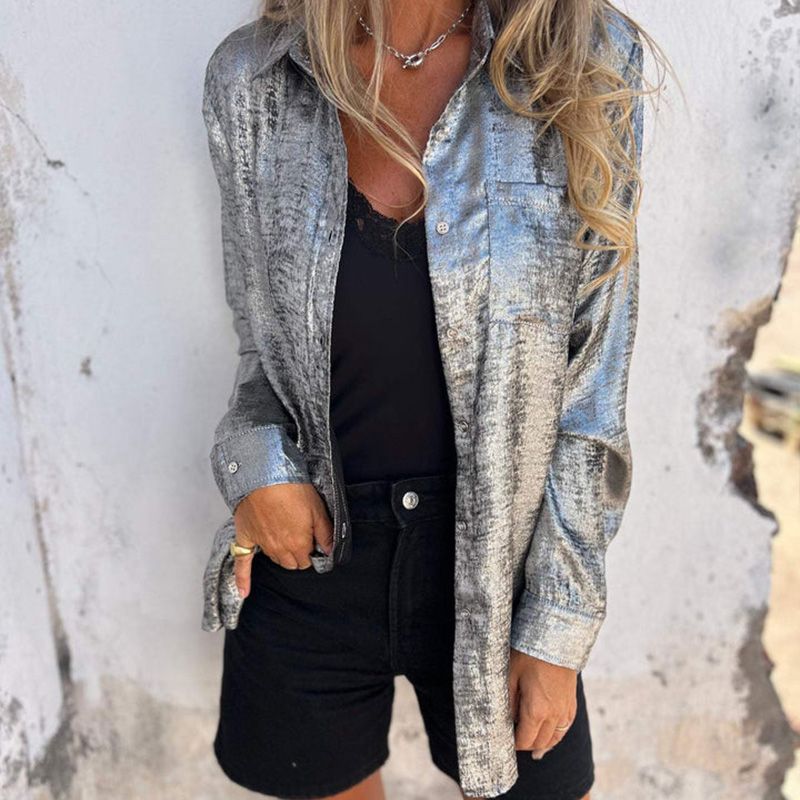🔥 Ζεστή ελληνική 50% ΕΚΠΤΩΣΗ 🔥 Γυναικείο casual πουκάμισο✨✨-GR 