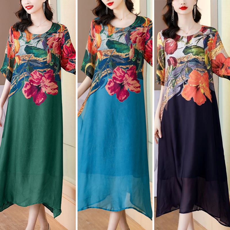 👗Κομψά φλοράλ φορέματα για γυναίκες σε μεγάλα μεγέθη-GR