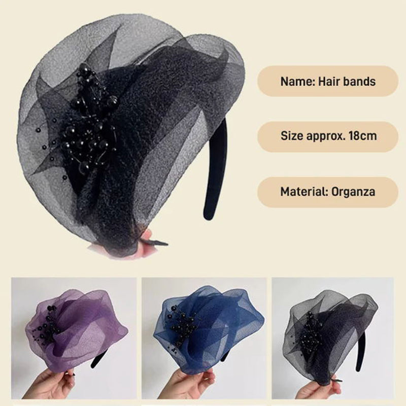 Νέο Σχέδιο 2025 🌸 Vintage Κορδέλα Οργάντζας Fascinator-LT