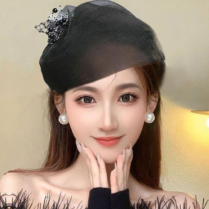 Νέο Σχέδιο 2025 🌸 Vintage Κορδέλα Οργάντζας Fascinator-LT
