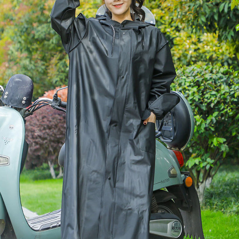 🌧️ Daugkartinė striukė nuo lietaus su kauke (modelis suaugusiems)