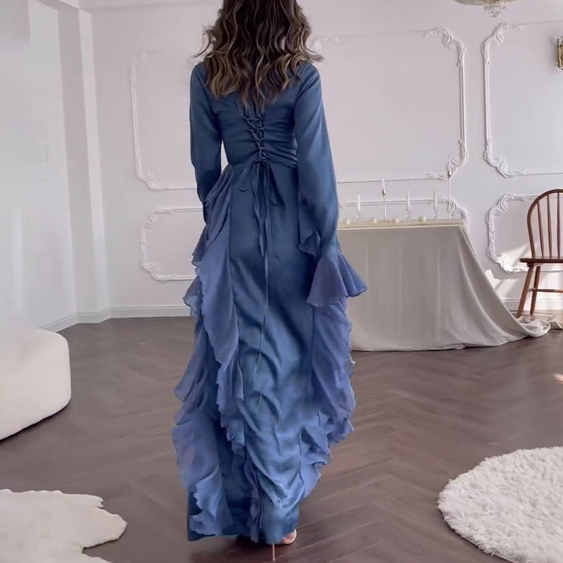 【✨Τέλεια κομψότητα】👗 Τόρεμα με φουσκωτά μανίκια-GR