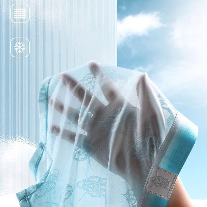 🎁Compre 1 y obtenga 2 free🎁 Calzoncillos tipo bóxer refrescentes y transpirables para hombre con cintura elástica-ES
