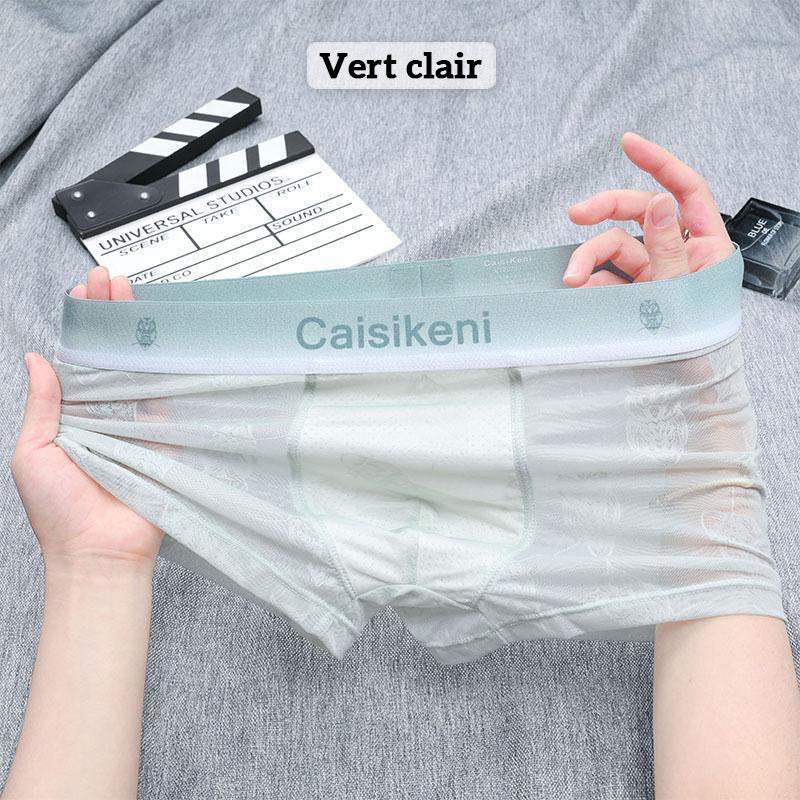 🎁Compre 1 y obtenga 2 free🎁 Calzoncillos tipo bóxer refrescentes y transpirables para hombre con cintura elástica-ES
