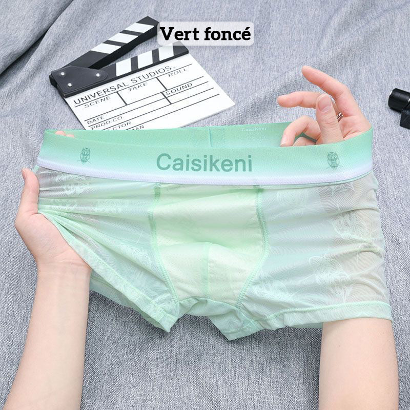 🎁Compre 1 y obtenga 2 free🎁 Calzoncillos tipo bóxer refrescentes y transpirables para hombre con cintura elástica-ES