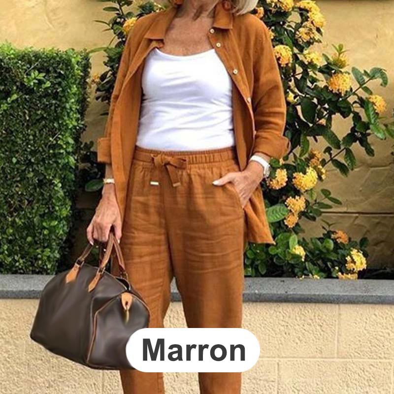 Γυναικεία λινό και παντελόνι