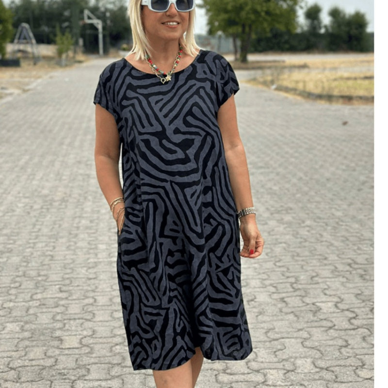 🎁2025 μ. bohemian vintage raštuots laisfalaikio φορέματα 👗-LT