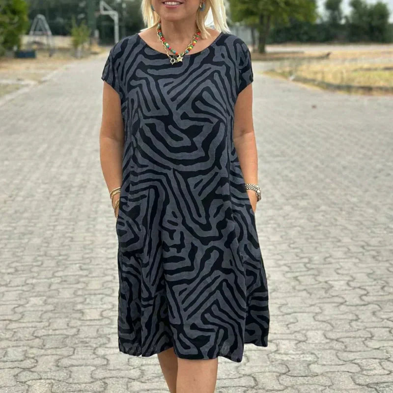🎁2025 μ. bohemian vintage raštuots laisfalaikio φορέματα 👗-LT