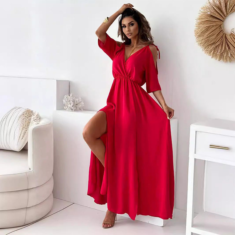 【💖Νέα προϊόντα 2025】👗Κομψό, σέξι γυναικείο φόρεμα σε smailia iškirpte-LT