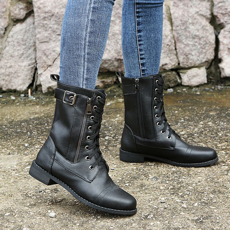 Moteriški odiniai ortopediniai batai su awwalia nosine ir šoniniu užtrautuku👢-LT 