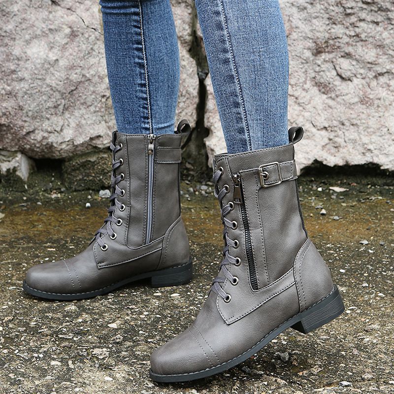 Moteriški odiniai ortopediniai batai su awwalia nosine ir šoniniu užtrautuku👢-LT 