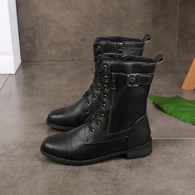 Moteriški odiniai ortopediniai batai su awwalia nosine ir šoniniu užtrautuku👢-LT 