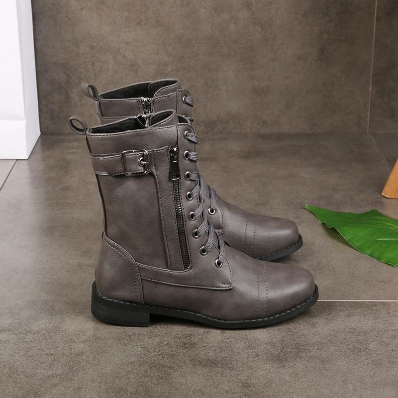 Moteriški odiniai ortopediniai batai su awwalia nosine ir šoniniu užtrautuku👢-LT 