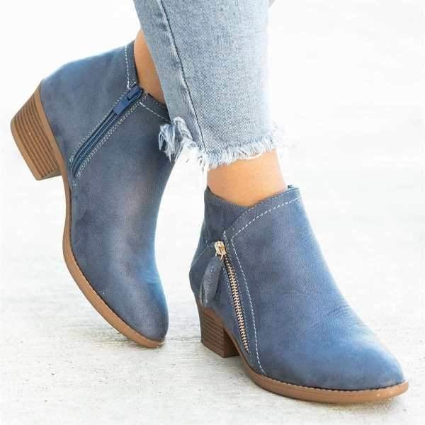 Zapatos de mujer con cremallera--ES 