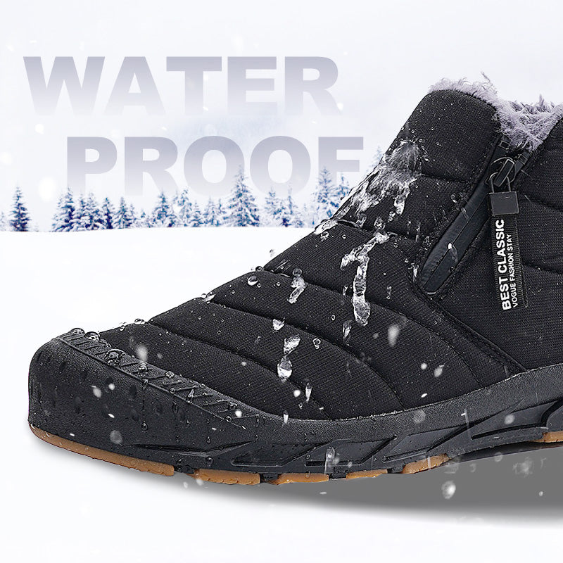 Botas de nieve nepralaidus y cálidas de invierno con forro de piel sintítica.-ES