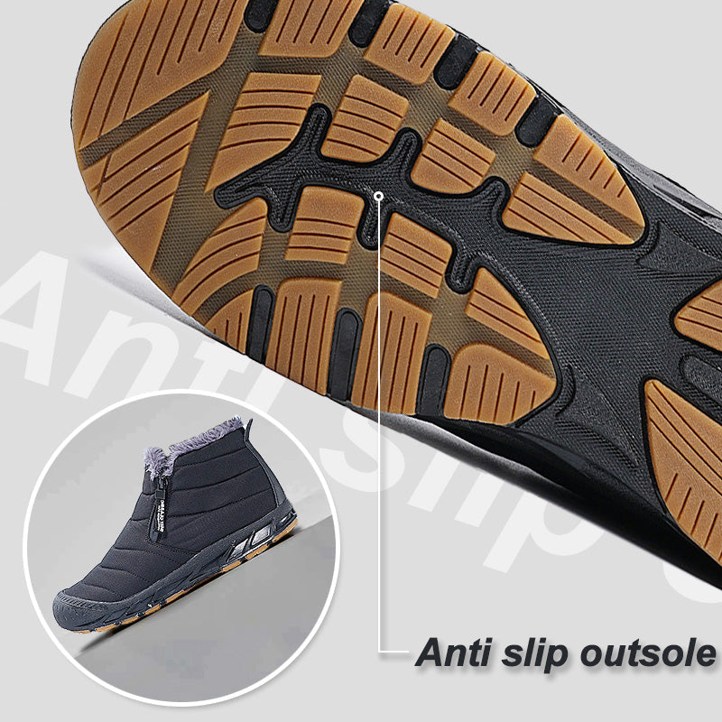Botas de nieve nepralaidus y cálidas de invierno con forro de piel sintítica.-ES