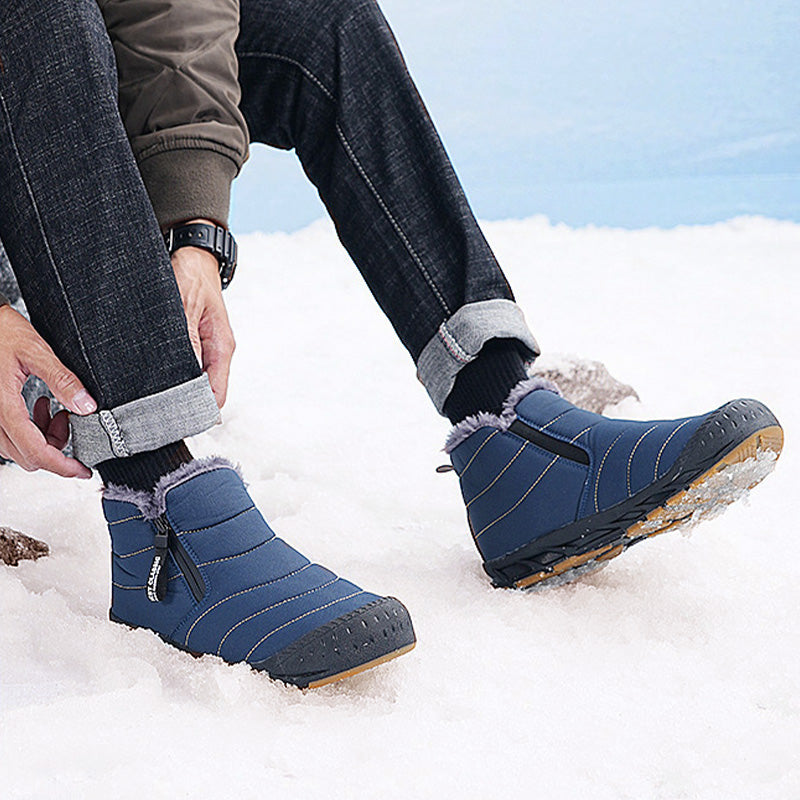 Botas de nieve nepralaidus y cálidas de invierno con forro de piel sintítica.-ES