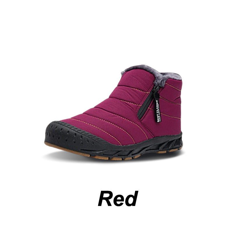 Botas de nieve nepralaidus y cálidas de invierno con forro de piel sintítica.-ES