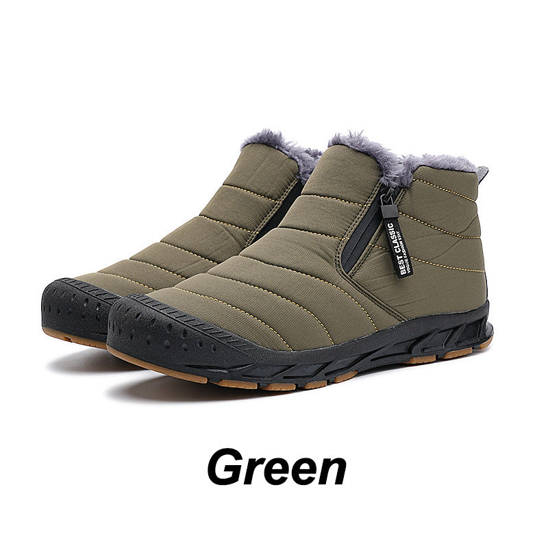 Botas de nieve nepralaidus y cálidas de invierno con forro de piel sintítica.-ES