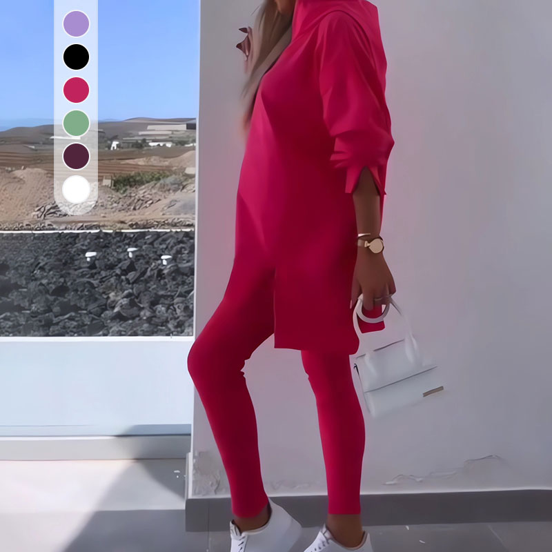 ✨2024 Nauji produktai💖 2 dalių džemperių ir bėgimo kelnių komplektas