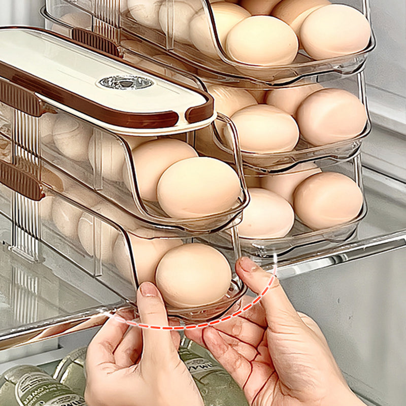🥚🥚Καθαρός οργανωτής κουζίνας για την εξώπορτα του ψυγείου-GR