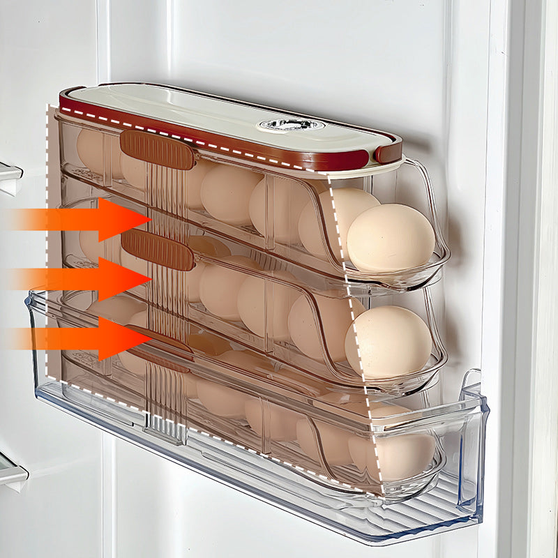 🥚🥚Καθαρός οργανωτής κουζίνας για την εξώπορτα του ψυγείου-GR