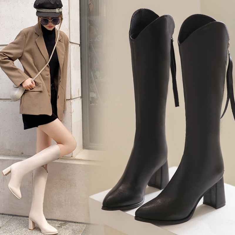 【✨Νέα Προϊόντα 2025】👢Γυναικεία κομψά παπούτσια με ψηλό τακούνι-GR