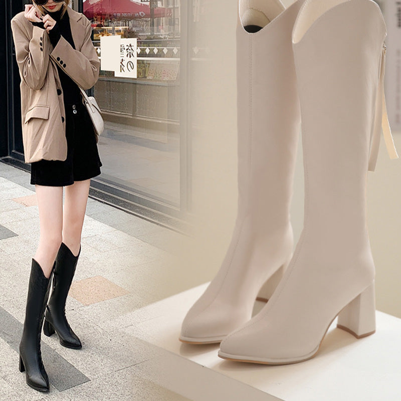 【✨Νέα Προϊόντα 2025】👢Γυναικεία κομψά παπούτσια με ψηλό τακούνι-GR