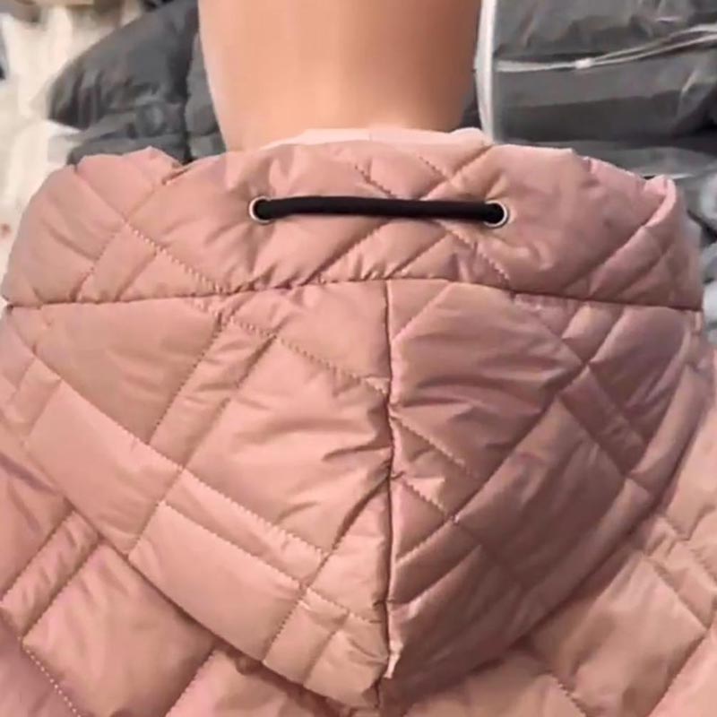 🔥[S-3XL] Moterų mados haų kaklo ir klubo Parka paltas-LT