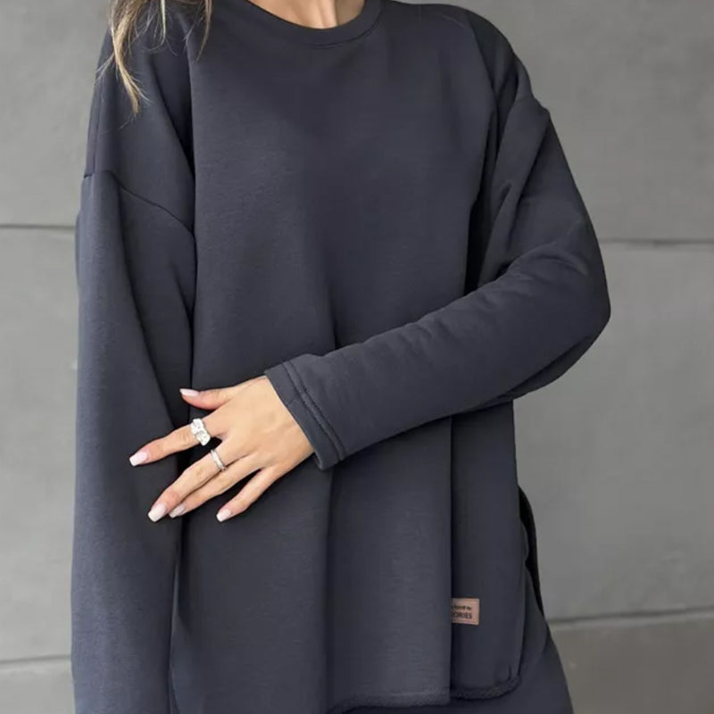✨ Laisvalaikio sportinių kelnių and oversize kelnių komplektas for women-LT